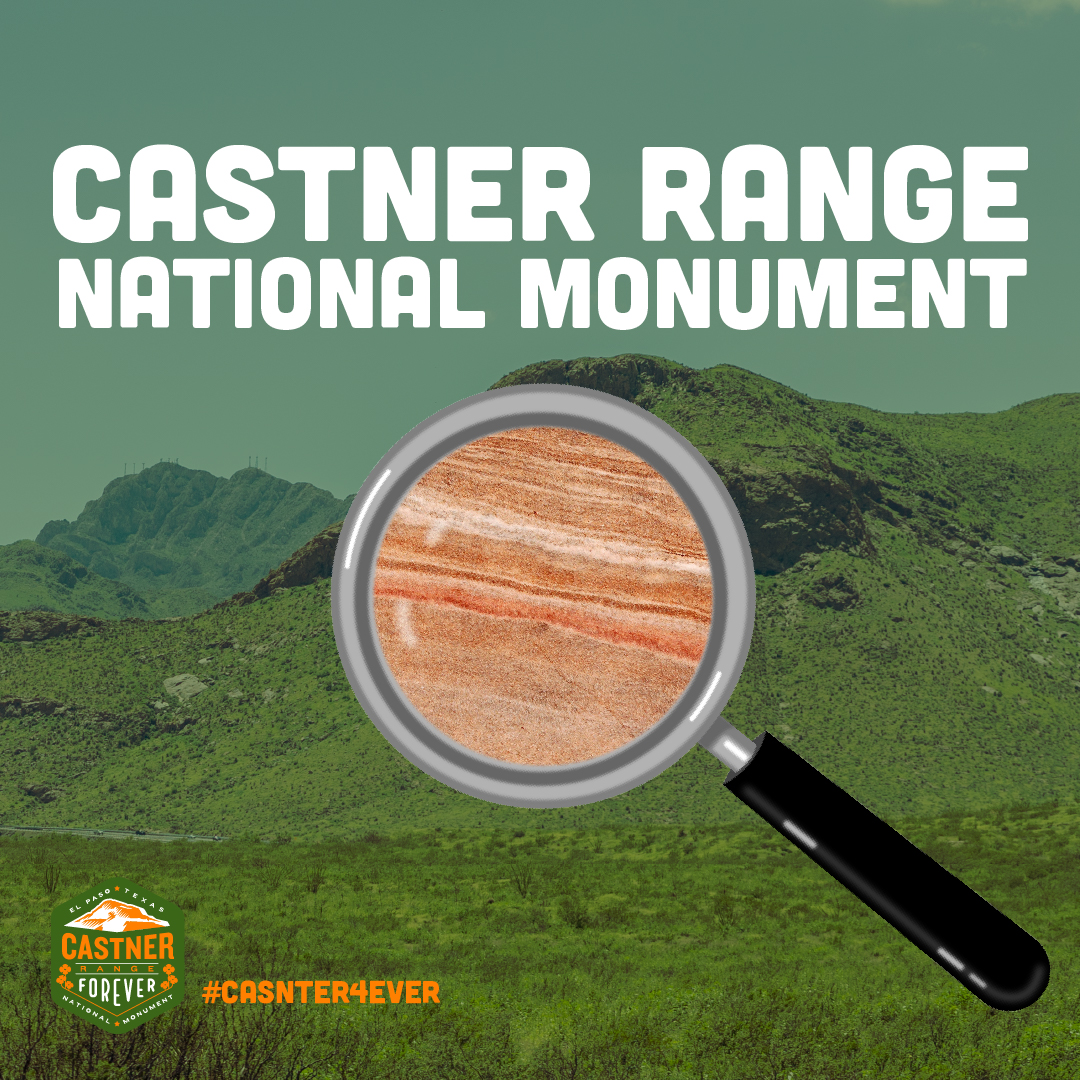 Parts of Castner Range National Monument have evidence of early geologic history. Some of these historic rocks formed part of the Castner Formation, 1.3 billion years ago! Learn more at CastnerRange.org.

#Castner4Ever #EPTX