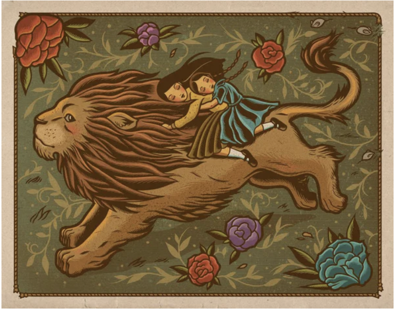 treeandtherock's tweet photo. Restocked!!! Dave Quiggle's amazing Deeper Magic print is back in stock. @davequiggle  

#kidsdecor #girlsroom #lionart #childrensart #childrensroomdecor #interiordesign #californiaartist #chroniclesofnarnia #narnia #asland https://t.co/gNANPrJxyE