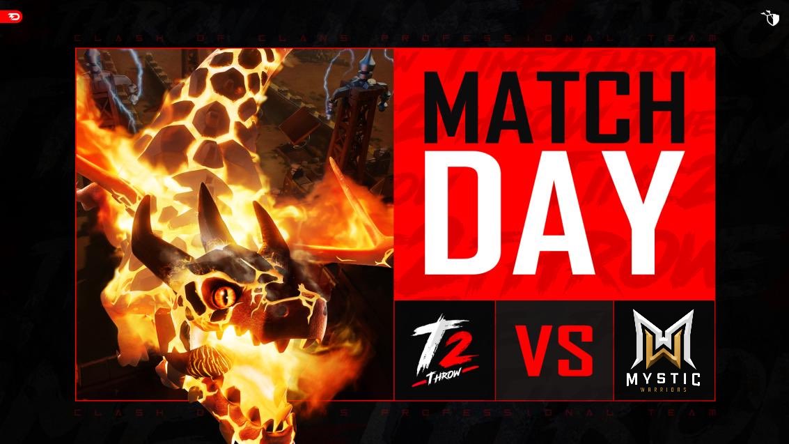 VAE_Official's tweet photo. ⚔️ MATCH DAY ⚔️ 
… starting in ONE HOUR! 

🔻 @cup_gladiators - Ro16
vs. @MysticWarriors2 

🔴 Streamers: 
◾️ https://t.co/E2lUDZ7nUg
◾️ https://t.co/ODeZa5mUaB
◾️ https://t.co/Y7c8lWMglQ

#Time2Throw | #ClashofClans https://t.co/5fVIez4gu8