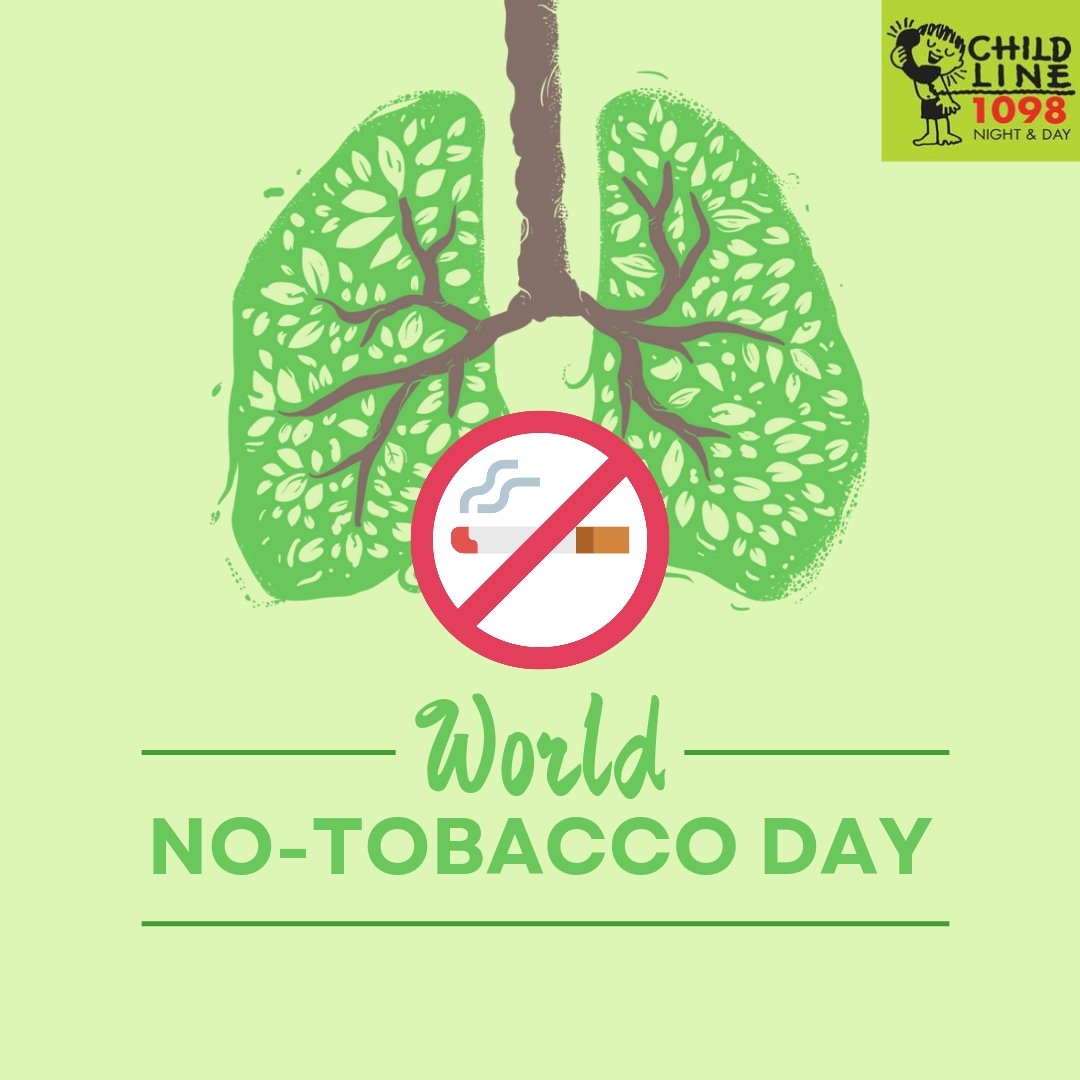 Young warriors, you have the power to make a difference! Join the Movement for a Tobacco-Free Future! Call 1098 for help and support #Childline1098 #WorldNoTobaccoDay #NoTobacco #HealthyLiving #TobaccoFree #ChildHelpline #ChildInNeed #ChildProtection #Children