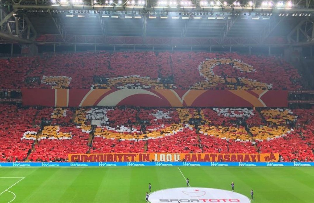 🇹🇷 Cumhuriyetin 100’ü, Türkiye’nin en büyüğü #ŞampiyonGalatasaray 🏆