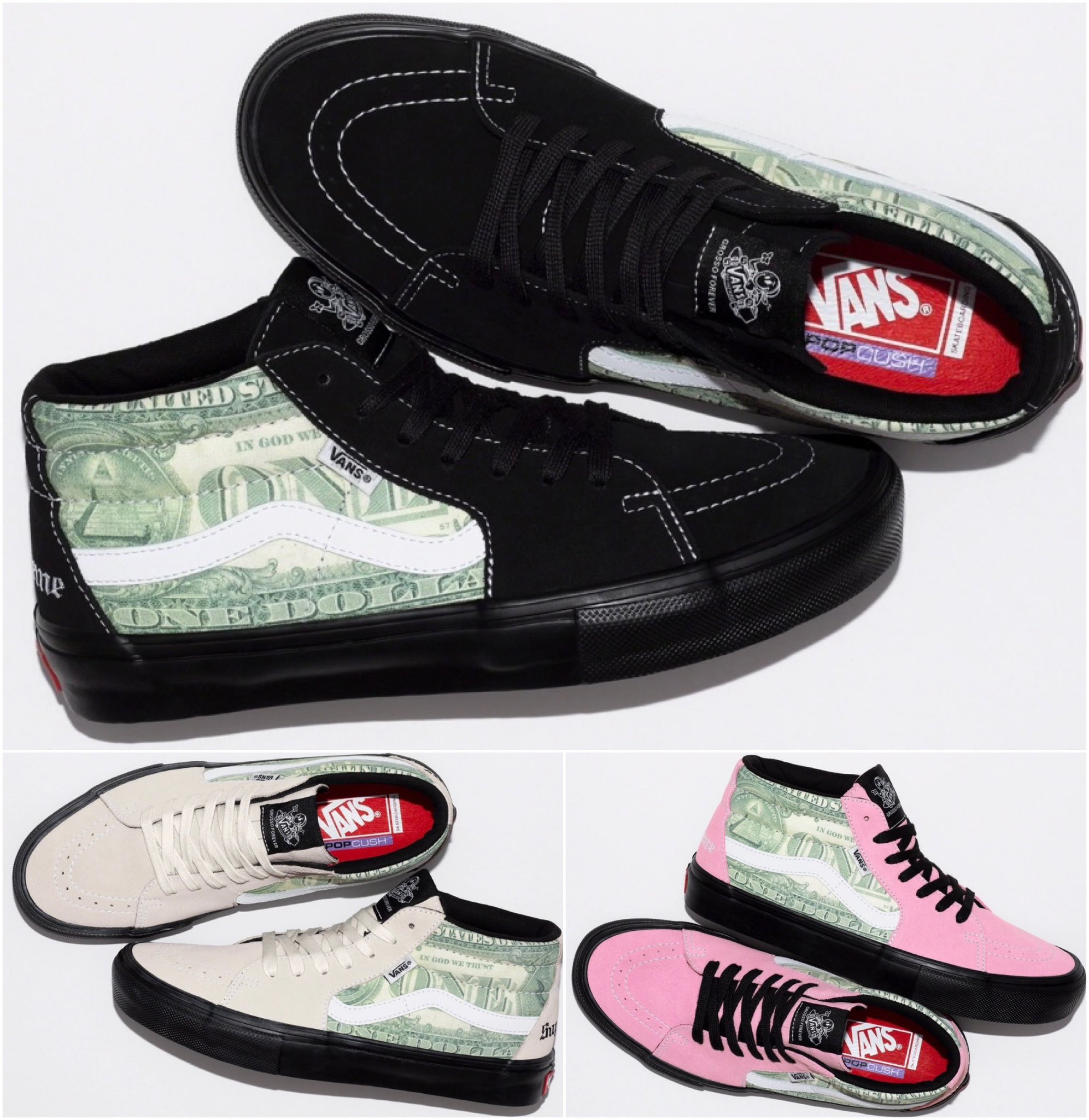 DropsByJay on X: Supreme/Vans official images of the Vans® Dollar