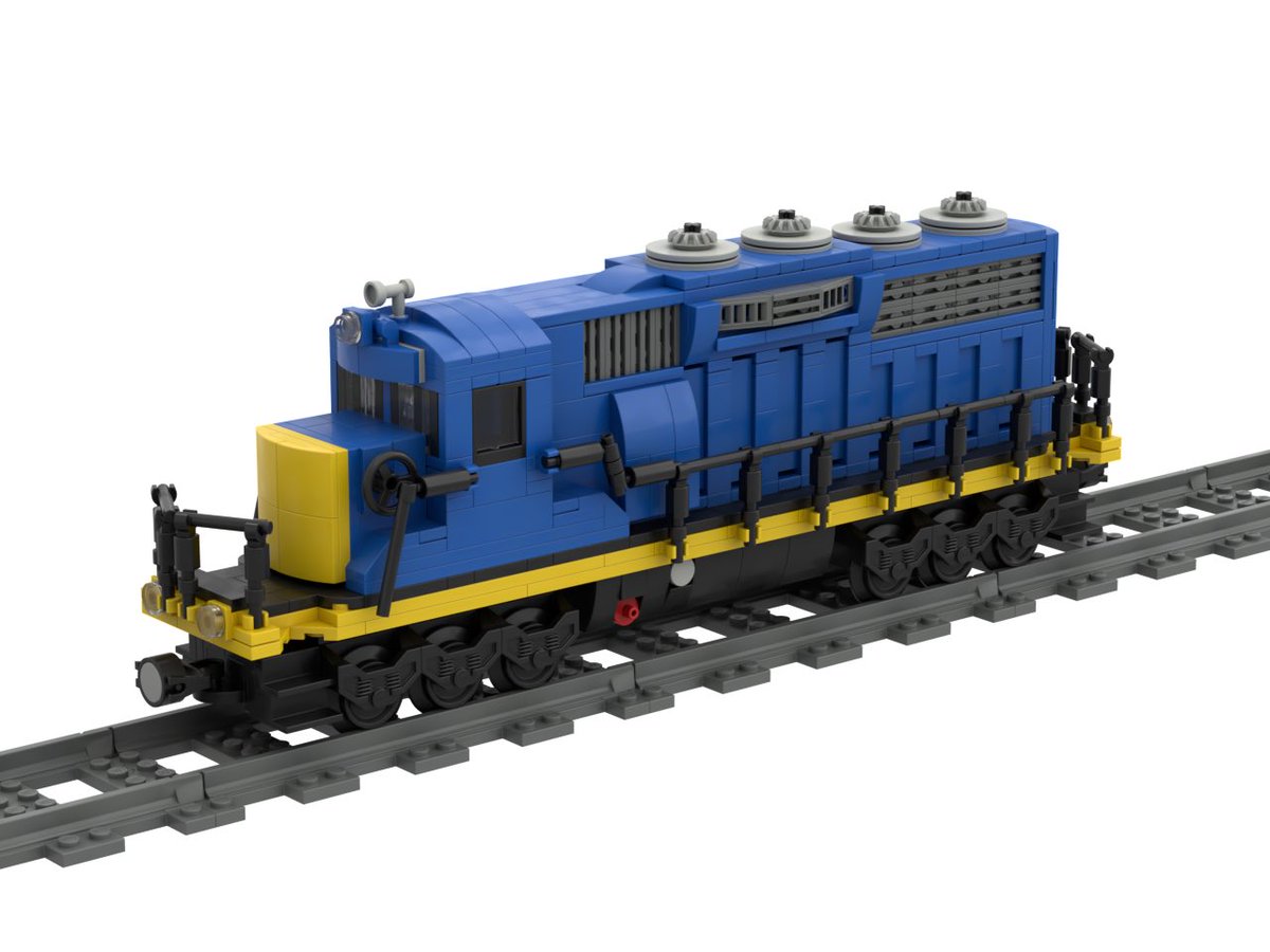 A LEGO CSX EMD SD40 built at 1:65 Scale for LEGO Railroads and Trains. What do I build next? Give me ideas!