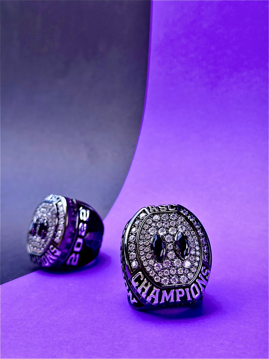 charliehuschka's tweet image. Flooded. 

ASC Championship Ring
🖤💜⚔️

#cha2ing3
#codegold23
@CruFootball