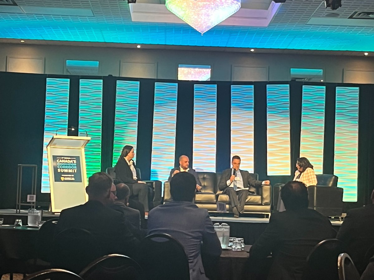 AC_Waterloo's tweet image. Shout out to our board member, @ruthcasselman for speaking to the impact of female founders in our AC:Studio program at the Canadian Innovation Corridor Summit panel today. Awesome Job!

#canada #innovation #speakerpanel #femalefounders #venturestudio