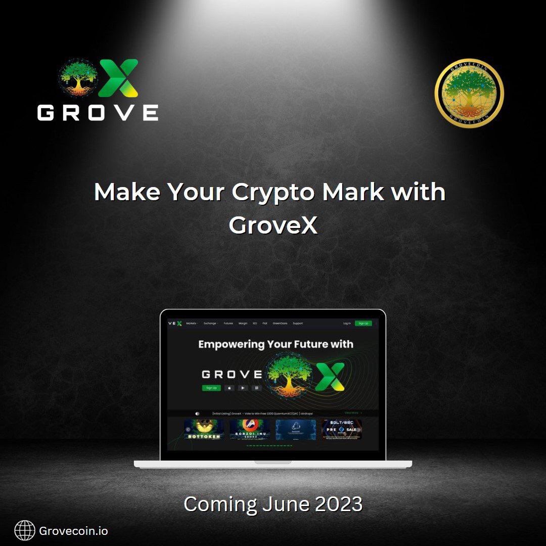 @cryptogems_ #GroveCoin #GroveEcosystem #BuildWithGrove #GroveC #GroveSwap #GroveBlockchain #GroveX #GroveKeeper