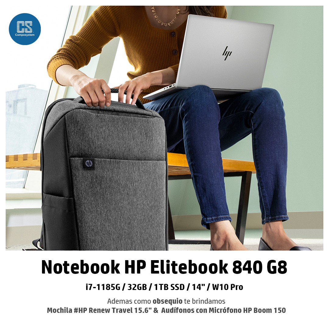 Composystem's tweet image. ¡Una oportunidad única!
Notebook HP Elitebook 840 G8.

🎁 Como obsequio la nueva Mochila HP Renew Travel 15.6", creada a base de plásticos reciclados y los audífonos con Micrófono HP Boom 150 excelentes para llamadas.

Visitá nuestra Tienda Web:
tienda.composystem.com.uy/promo-hp-noteb…
