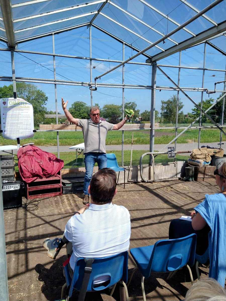 A brilliant day at @WorthingtonsVeg today discussing sustainability and the future of food and farming in Lancashire. Several great speakers @NigelHaworth @lowlandgirl & Chris Treble @BoothsCountry . Great to work with @LarderLancs on this series and network @UCLanResearch