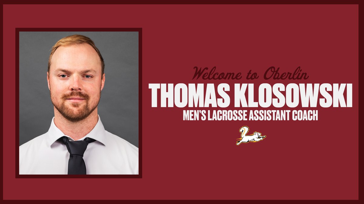 Oberlin Athletics (@yeo_athletics) on Twitter photo Get to know the newest face on the lacrosse field, Thomas Klosowski!
๐ฐ goyeo.com/news/2023/5/30โฆ
<a href="/yeo_mlax/">Oberlin Men's Lacrosse</a> // #GoYeo Get to know the newest face on the lacrosse field, Thomas Klosowski!
๐ฐ goyeo.com/news/2023/5/30โฆ
<a href="/yeo_mlax/">Oberlin Men's Lacrosse</a> // #GoYeo