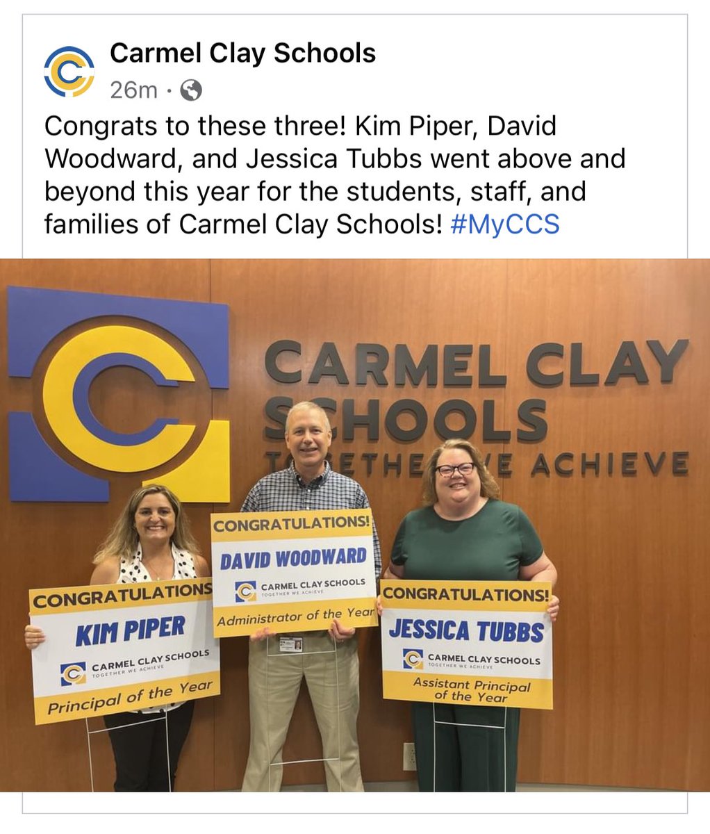 Anyone that knows Mrs Piper already knew we have the best principal ever, but now everyone knows!!! 

Congrats Mrs Piper! We are all so proud of you!!!