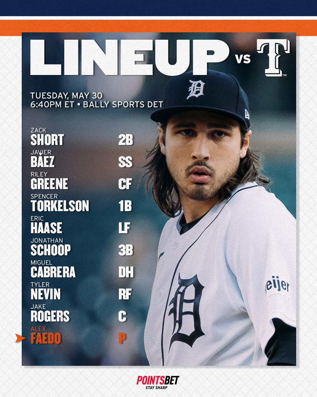 DETSports_fan 02 on Twitter: "@tigers @PointsBetUSA HOLY MID LINEUP