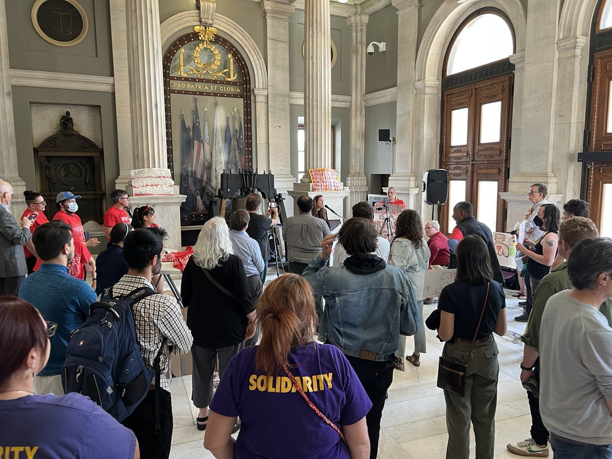 Major turnout for #HomesForAll in #RhodeIsland. Shout out to @MackDistrict6 @MeghanEKallman @ConcernedRIer @reclaimri @SEIU1199_NE and everyone who’s turned out to make the case for housing for all. This is the year to take action!