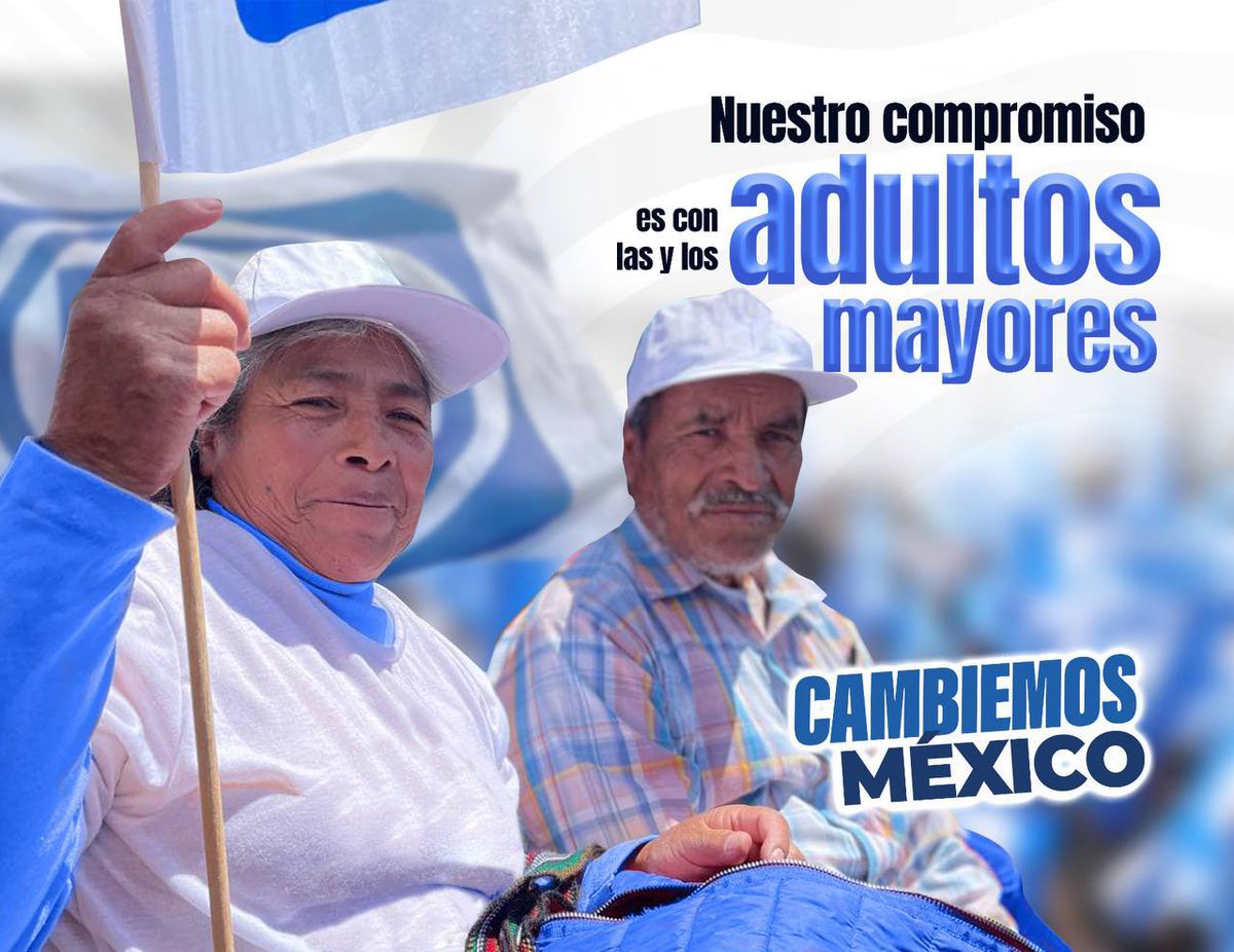 AccionNacional's tweet photo. Nuestra responsabilidad y compromiso es promover acciones a favor de las y los adultos mayores, para que vivan en plenitud, con igualdad de oportunidades para desarrollarse y cuenten con espacios de opinión, espeto e inclusión. 

#CambiemosMéxico https://t.co/WdhngWXIUw