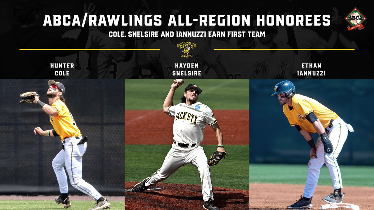Hunter Cole, Hayden Snelsire & Ethan Iannuzzi of @RMCJackets named All-Region First Team by @ABCA1945 . rmc.prestosports.com/sports/bsb/202…