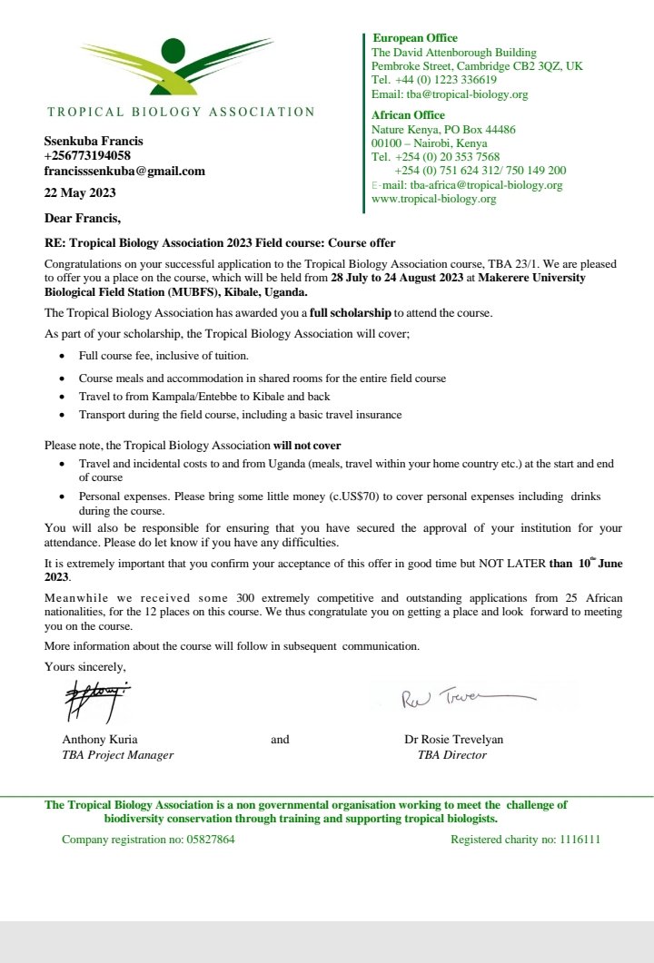 FSsenkuba's tweet image. I feel blessed, conservation my passion 🙂