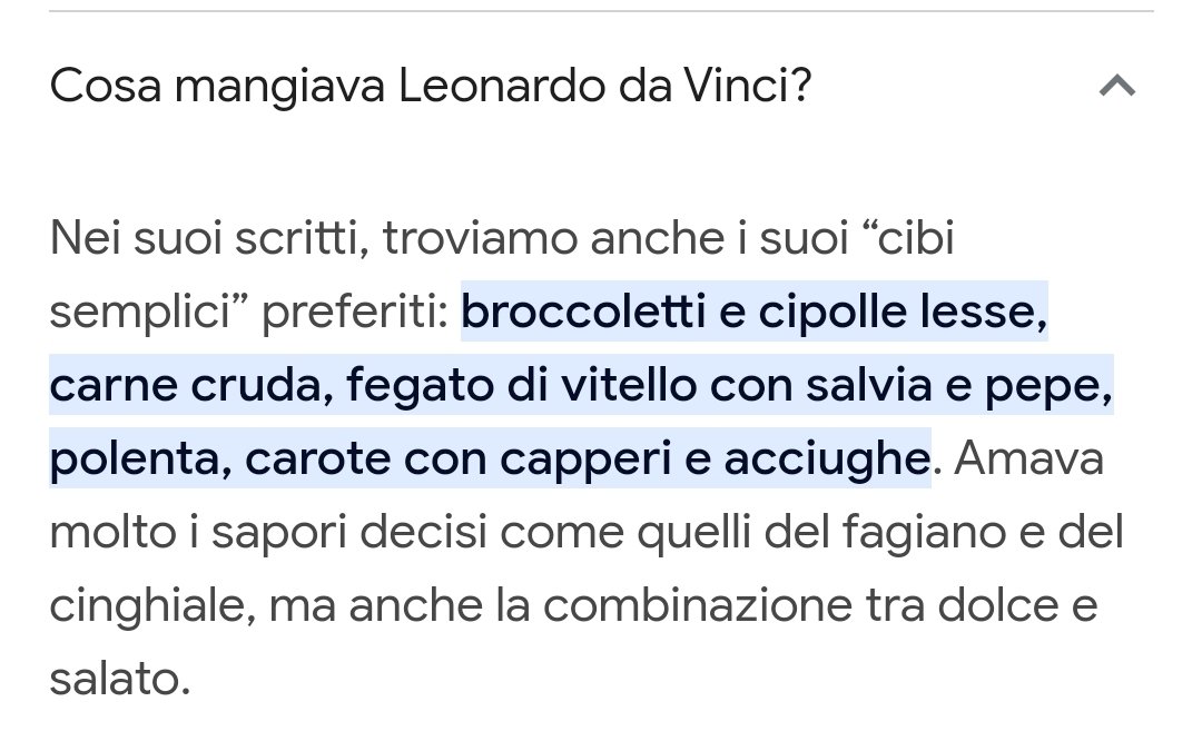 danseemac's tweet photo. @LaBombetta76 @FrancescoLollo1 Ci sono appunti, che Leonardo da Vinci lasciò, su cosa mangiasse. Tra le portate, troviamo scritto anche carne cruda, fegato di vitello, e acciughe.

Alcuni appunti li lasciò pure fra i suoi progetti, quando oramai era quasi del tutto "partito di testa". https://t.co/EOWUFURbuc