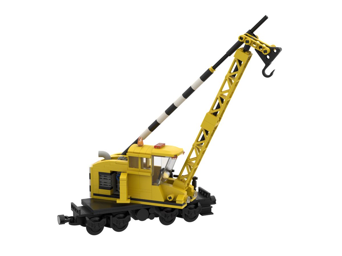 I designed a LEGO 1960’s Rail Crane
Every LEGO Train Layout needs one!