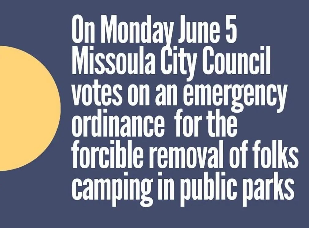 Wow, real cool Missoula. 

You're the ultimate boomer town, used to be cool, now just a bunch of capitalists smoking joints. 

Vote them out. 

#mtpol