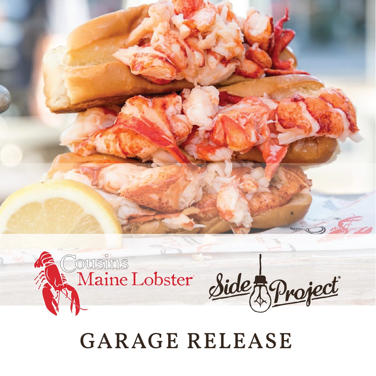 Mark your calendars for Friday, June 23rd! We are hosting Cousins Maine Lobster from 12-8pm (or sell out!) coupled with a garage release of Rye Beer : Barrel : Time 2023 beginning at 1pm!