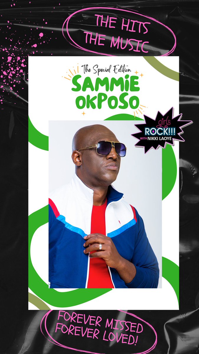 Tonight, We Celebrate @SammieOkposo with a Special Edition of the #GRTop5 Music Chart Show, Hosted by @NikkiLaoye & @GirlsRockAfrica as we celebrate his posthumous birthday today.. Watch now here: youtube.com/NikkiLaoye #SammieOkposo #GirlsRockWithNikkiLaoye #GirlsRockAfrica