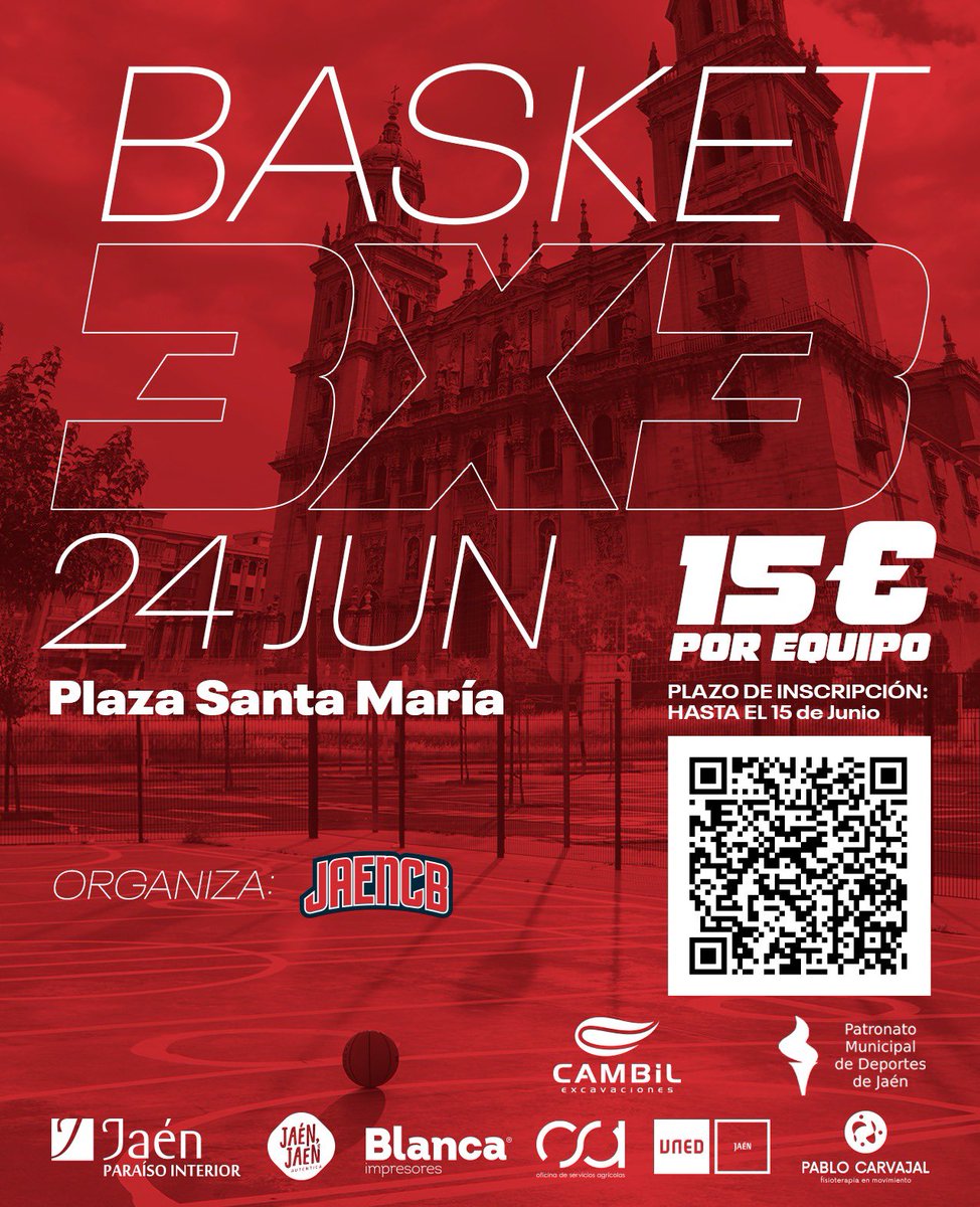 🙌🏼 Tenemos noticia

🏀Os traemos un nuevo 3x3

📅24 de Junio
📝 Inscripciones abiertas ya

¡Corre y apúntate!
