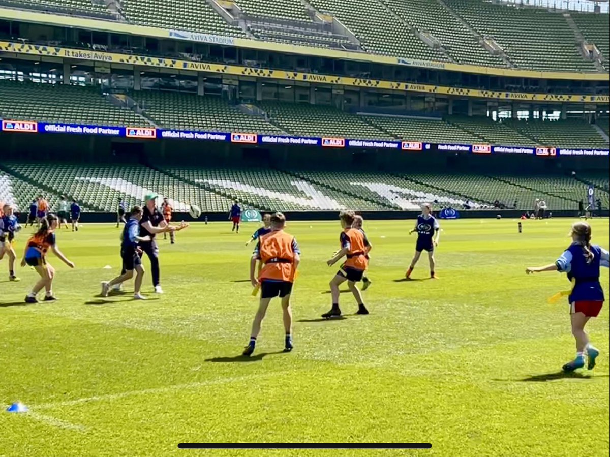 Thank you to <a href="/Aldi_Ireland/">Aldi Ireland</a> &amp; <a href="/IrishRugby/">Irish Rugby</a> <a href="/colm_finnegan/">Colm Finnegan</a> for organising a fantastic Aldi Play Rugby festival; our pupils loved every minute of it. Question mark re an overage player in the form of <a href="/Paul_OConnell/">Paul O'Connell</a> Lots of memories made &amp; so much learning extending far beyond rugby.