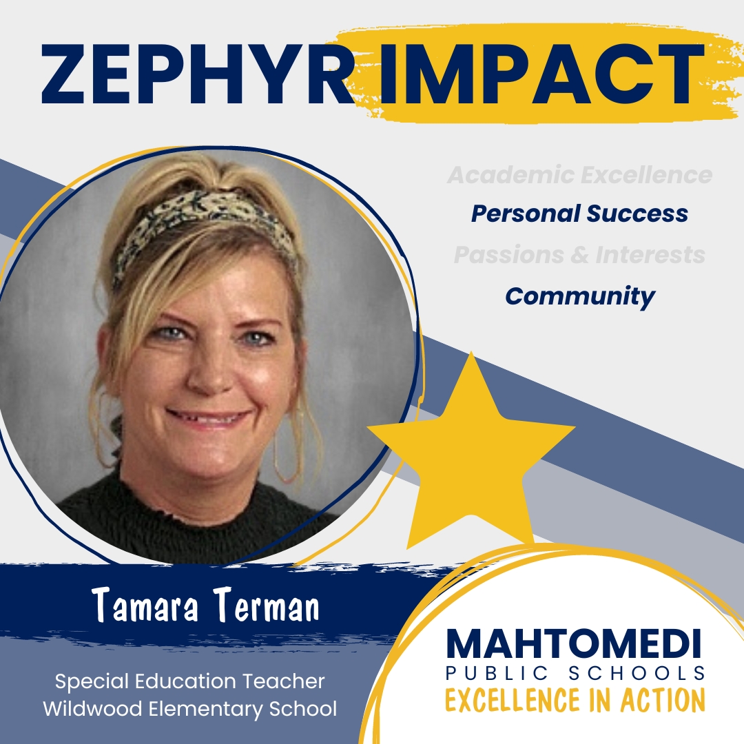 Wildwood Elementary parent Kendall Anderson shared this note of appreciation for Tamara Terman, special education teacher: “Tamara consistently goes beyond expectations to know, understand and effectively support our neurodiverse child socially and academically.”

#WeAre832