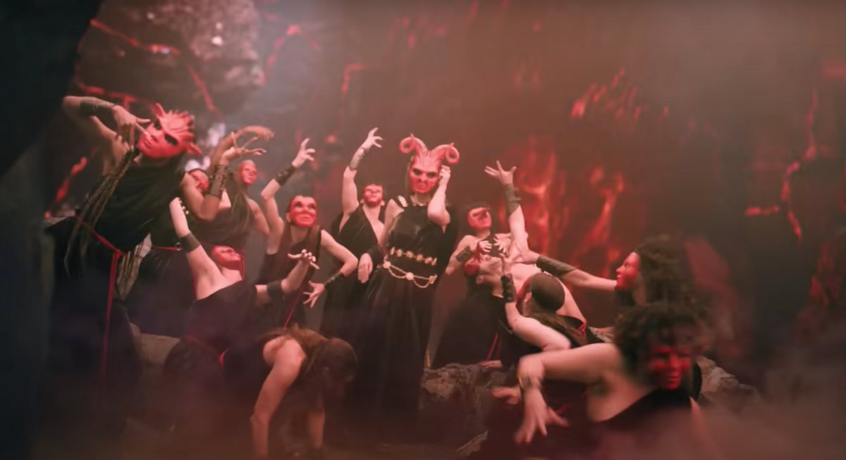 Taylor Swift's #KarmaMusicVideo is filled with satanic imagery.  

-Satan masks
-Duality 
-Tarot cards symbolism
-Illuminati 
-Pyramids
-Ferryboat to the underworld

Taylor Swift's main demographic is young girls
#CancelTaylorSwift

Its not an innocent, 'artistic' message.