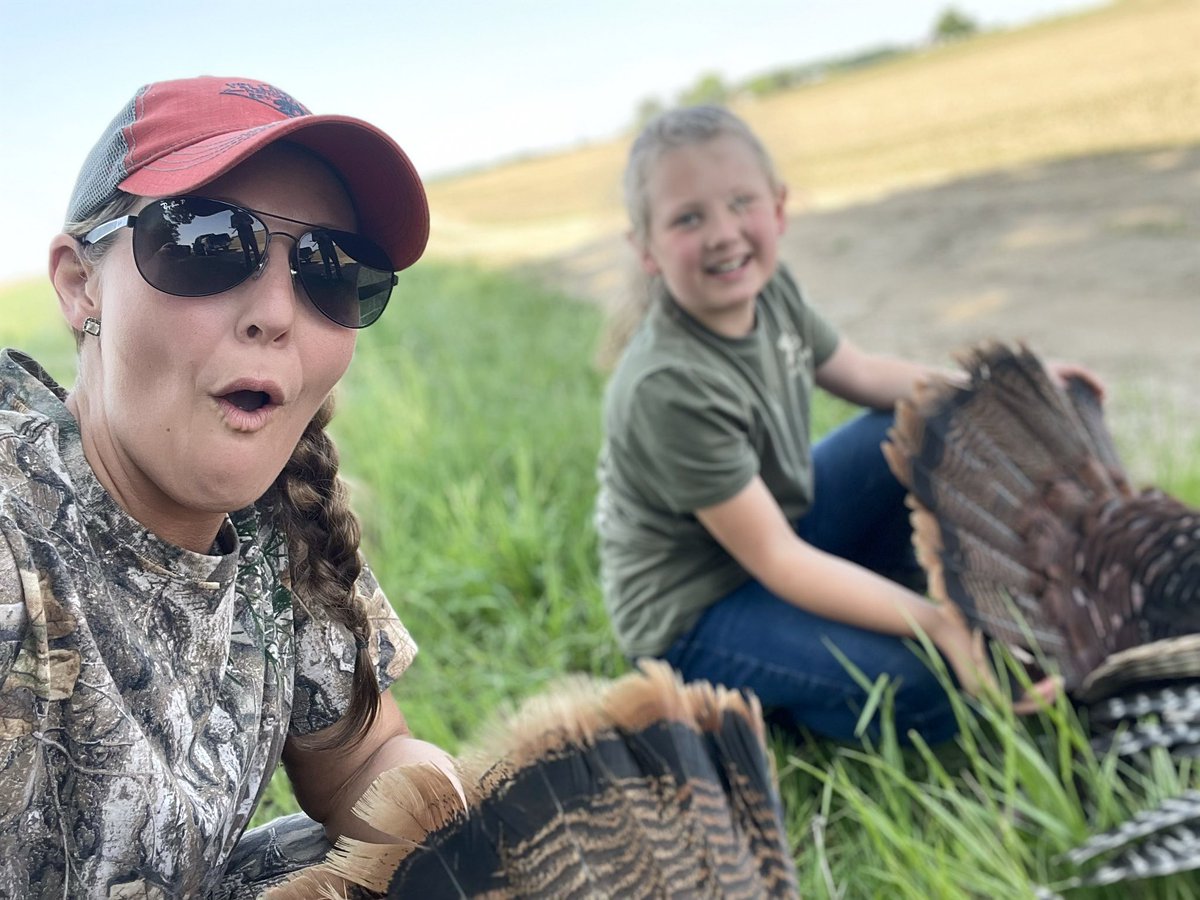 Three days of waking up at 4:00 am along with a healthy dose of patience finally worked for Miss Annabeth and me! #Doubled #SpringTurkey #PureMichigan #NWTF #Gobblers