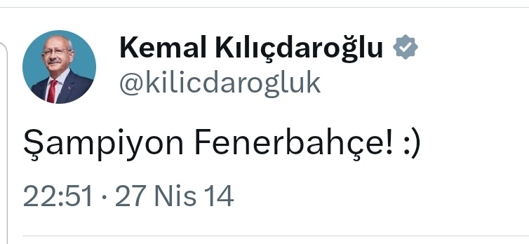 Bu herif bunu yazdıktan sonra
Fenerbahçe gün yüzü görmedi!

#alikoçistifa