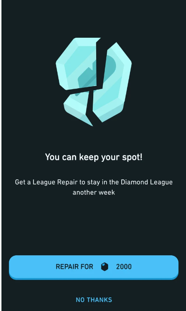 catecollodet's tweet photo. I have a 900 days streak in #Duolingo, but wondering if I should end this.
By mistake I clicked on #2000XP #leaguerepair and felt #scammed. There are always ads popping out, and one has the habit of clicking to make things disappear. I now made my profile private to avoid this. https://t.co/4M1Y06HPH6