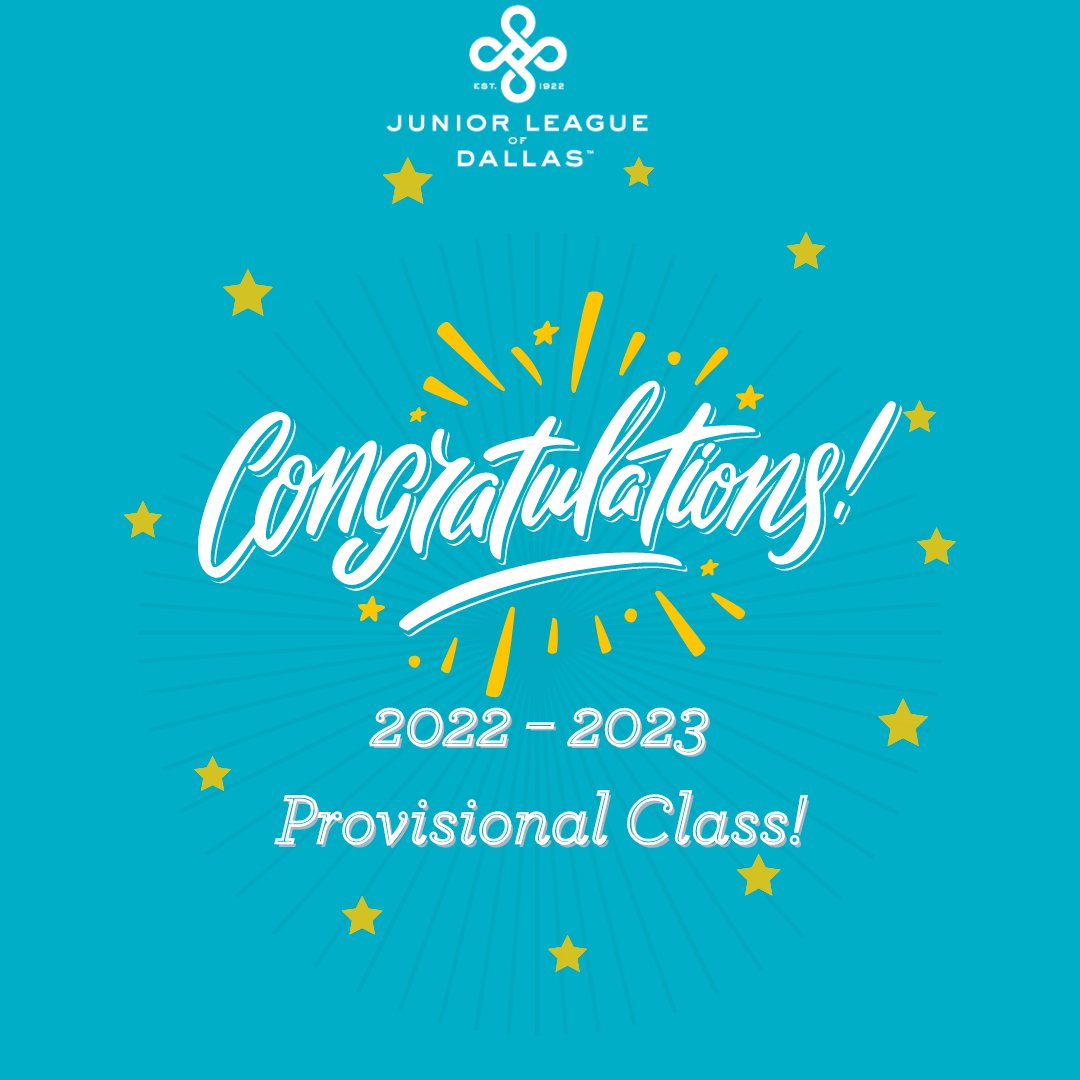 Congratulations to this years Provisional class! You did it! We’re thrilled to welcome you as Actives for the 2023 – 2024 year! We can’t wait to see where your league journey takes you! #JLDallas #BetterTogether