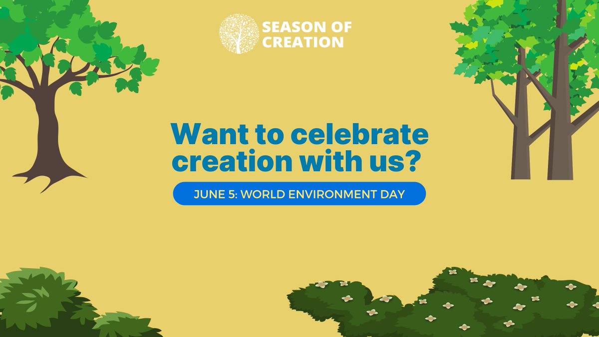 Let's celebrate #EnvironmentDay together by joining the launch of the #SeasonOfCreation Celebration Guide.

Live in #seasonofcreation channels.