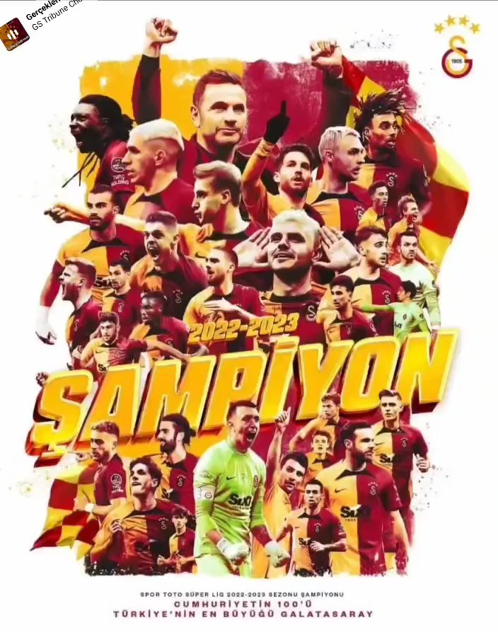 salih202055228's tweet photo. Spor Toto Süper Lig 2022-2023 Sezonu Şampiyonu olan @GalatasaraySK’ı, taraftarını ve tüm Galatasaray camiasını yürekten tebrik ediyorum. https://t.co/tT3HCrlcF1
