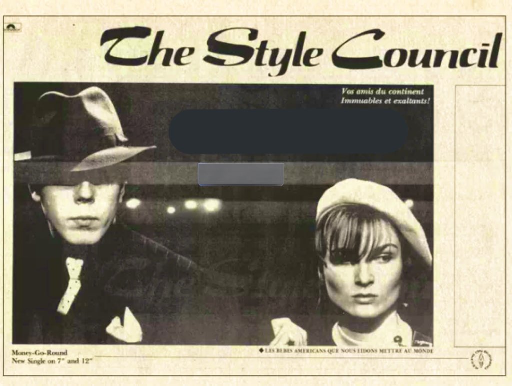 Money-Go-Round press, Mick with Claudia. #thestylecouncil40