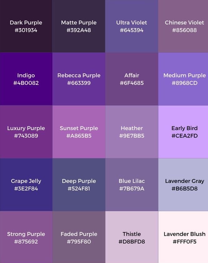 Bia⁷ on Twitter "Now I need to know your favourite shade of purple"
