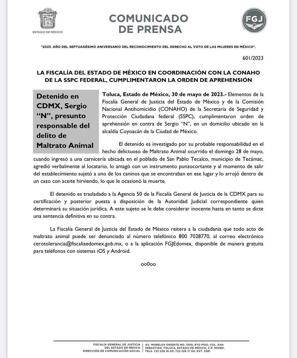 FiscaliaEdomex's tweet photo. Elementos de la #FiscalíaEdoMéx y de la #CONAHO de la @SSPCMexico, cumplimentaron orden de aprehensión en contra de Sergio “N” en un domicilio ubicado en la alcaldía de Coyoacán de la #CDMX. https://t.co/D8ZL9CxaHv https://t.co/BzxirqZF0O