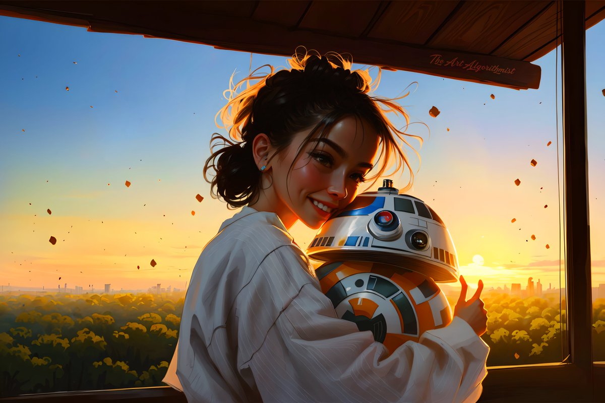 TAalgorithmist's tweet image. Rey and BB 8

#ai
#jedi
#rey
#starwars
#cartoon
#disney
#fantasyart
#lucasfilm
#moviefanart
#youngwoman
#Jakku
#daisyridley
#forceawakens
#reyskywalker
#thelastjedi
#reypalpatine
#riseofskywalker
#jedisurvivor
#digitalart
#digitalartwork
#digitaldrawing
#painting