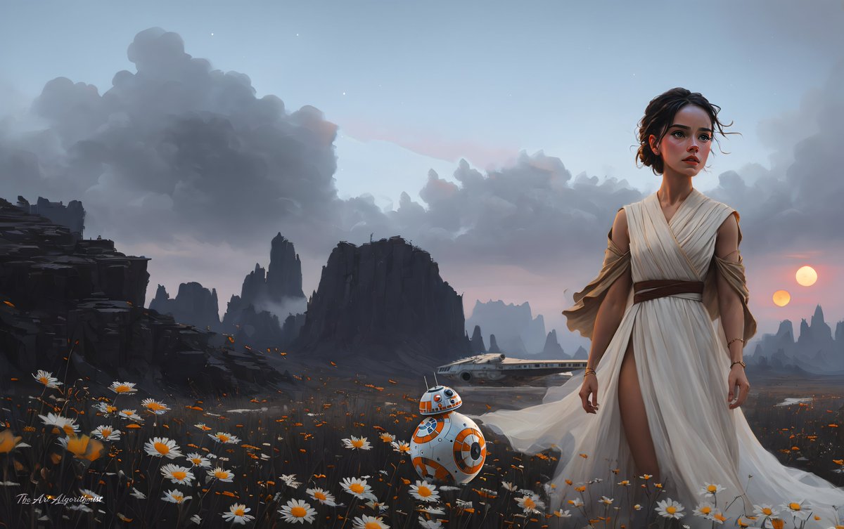 TAalgorithmist's tweet image. Rey and BB 8

#ai
#jedi
#rey
#starwars
#cartoon
#disney
#fantasyart
#lucasfilm
#moviefanart
#youngwoman
#Jakku
#daisyridley
#forceawakens
#reyskywalker
#thelastjedi
#reypalpatine
#riseofskywalker
#jedisurvivor
#digitalart
#digitalartwork
#digitaldrawing
#painting