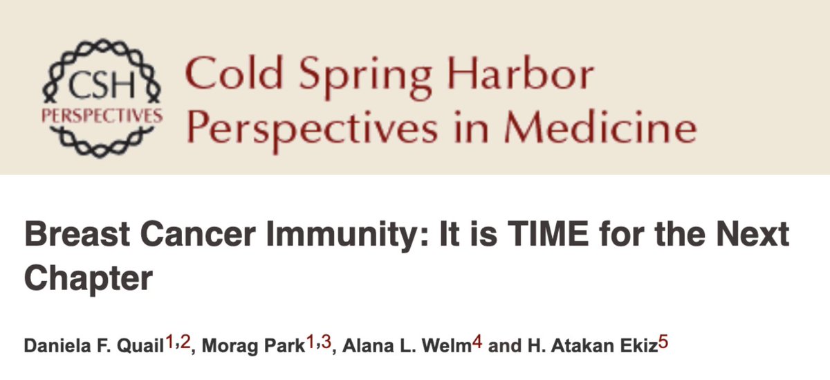 Rosalind & Morris Goodman Cancer Institute (@mcgillgci) on Twitter photo New <a href="/McGillGCI/">Rosalind & Morris Goodman Cancer Institute</a> publication
#BreastCancer Immunity: It is TIME for the Next Chapter bit.ly/3INAKcm
By GCI Profs @DanielaQuail <a href="/McGillPhysioloG/">McGill Physiology</a> & <a href="/MoragPark1/">Morag Park</a> <a href="/ParkLabMcGillU/">Morag Park's lab at McGill</a> @McgillOncology <a href="/McGillBiochem/">McGill Biochemistry</a> with @AlanaWelm <a href="/HuntsmanCancer/">Huntsman Cancer Institute</a> & <a href="/Atakan_Ekiz/">Atakan Ekiz, PhD</a> <a href="/iyteedutr/">İzmir Yüksek Teknoloji Enstitüsü (İYTE)</a> <a href="/EkizLab/">Ekiz Lab</a> New <a href="/McGillGCI/">Rosalind & Morris Goodman Cancer Institute</a> publication
#BreastCancer Immunity: It is TIME for the Next Chapter bit.ly/3INAKcm
By GCI Profs @DanielaQuail <a href="/McGillPhysioloG/">McGill Physiology</a> & <a href="/MoragPark1/">Morag Park</a> <a href="/ParkLabMcGillU/">Morag Park's lab at McGill</a> @McgillOncology <a href="/McGillBiochem/">McGill Biochemistry</a> with @AlanaWelm <a href="/HuntsmanCancer/">Huntsman Cancer Institute</a> & <a href="/Atakan_Ekiz/">Atakan Ekiz, PhD</a> <a href="/iyteedutr/">İzmir Yüksek Teknoloji Enstitüsü (İYTE)</a> <a href="/EkizLab/">Ekiz Lab</a>
