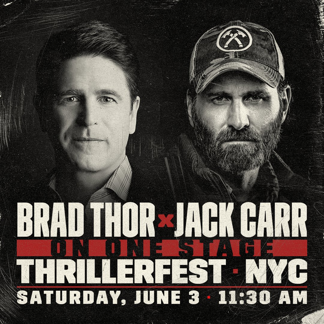 Headed to #ThrillerFest? Make sure to catch me and @JackCarrUSA this Saturday: thrillerfest.com @ThrillerWriters