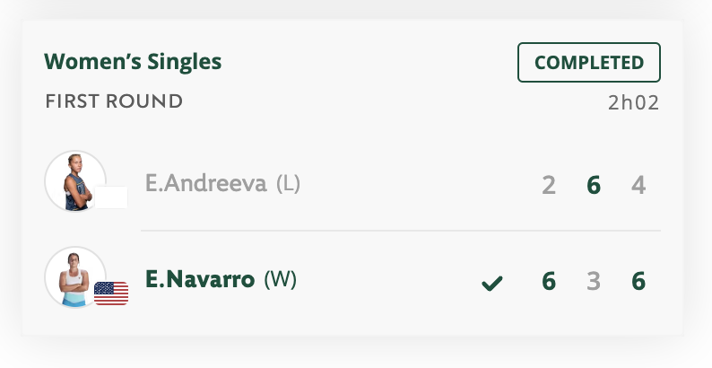 UVAWomensTennis's tweet photo. ON TO THE SECOND ROUND!! 
Emma Navarro comes back from down 0-3 in the third set to win 6-2 3-6 6-4 against Erika Andreeva.
She will face Bianca Andreescu in the second round #RolandGarros #GoHoos⚔️ https://t.co/39I02YLIjm