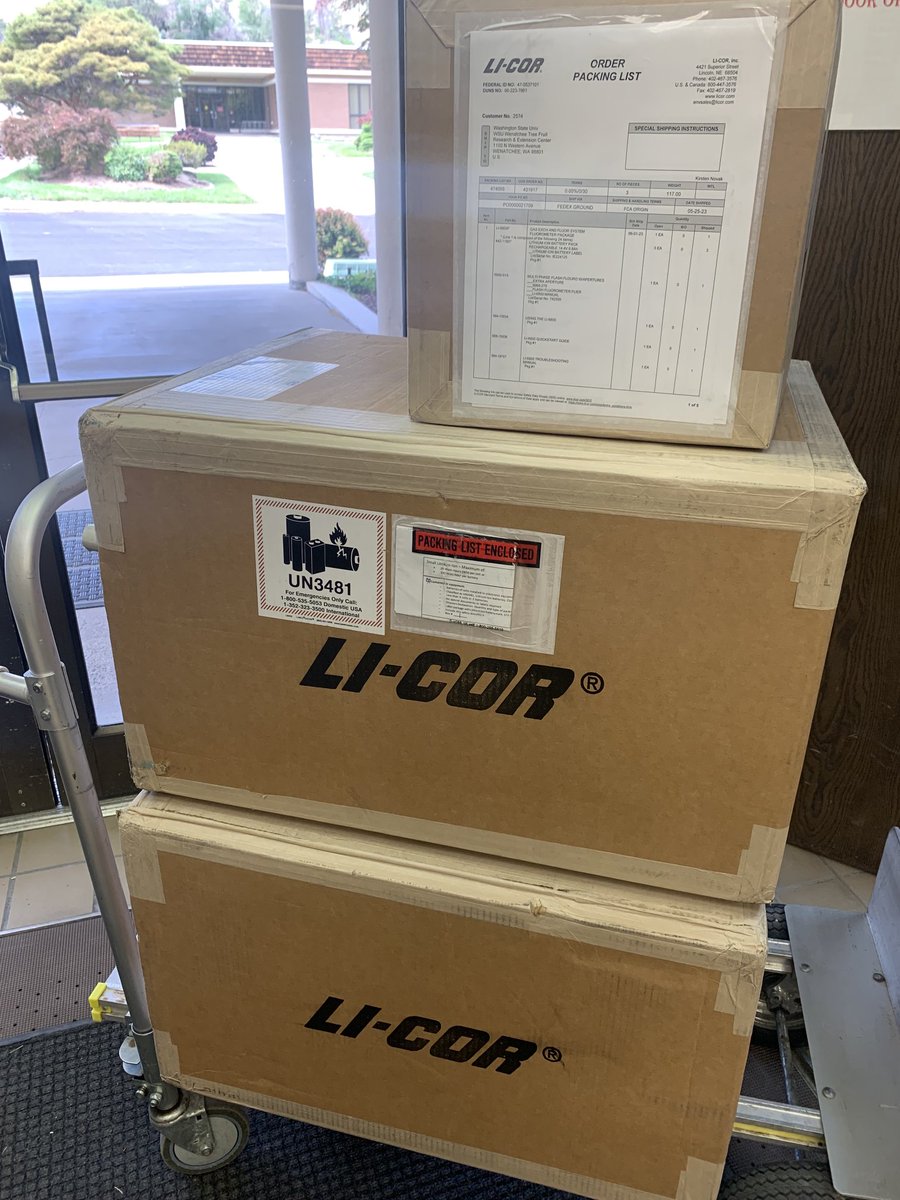 Almost exactly 9 years ago, I got my LI-6400XT which is still going strong. We’ve upgraded to the LI-6800 to better understand CO2 assimilation under changing climates in sweet cherry, apple, and pear. We will be running whole tree and scaled down measurements across several exp.