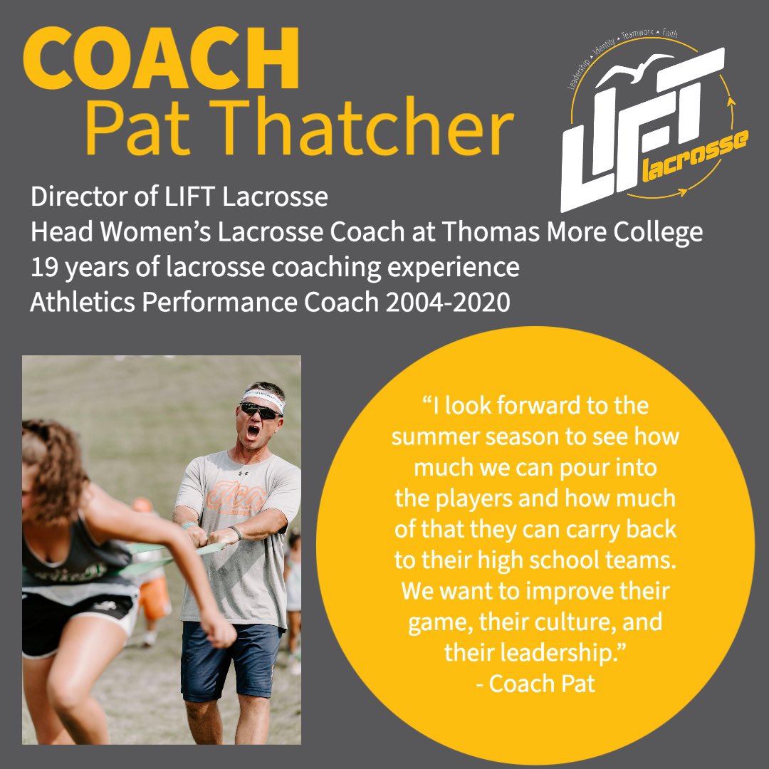 Let’s get to know the coaches! First up, the Director of LIFT, Coach Pat!