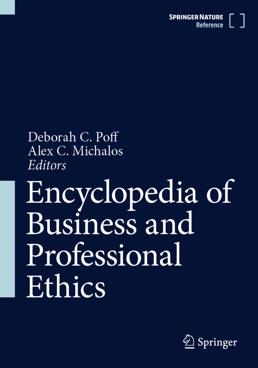 pj_wall's tweet photo. This has been a good week for publications! I've had papers published in the Springer Nature Encyclopedia of 'Business and Professional Ethics' and accepted at #ISTAS23 in @SwanseaUni. A good week to be a social scientist writing about #AI & #ethics! @AdaptCentre @DiscussAI https://t.co/u7QPYkZHNS