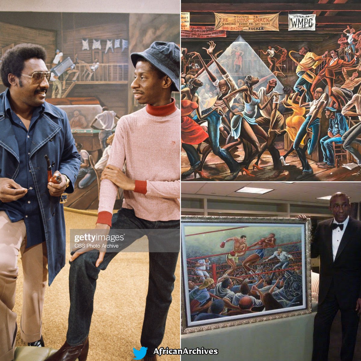 Former Pro Football Player Ernie
Barnes Painted Most of the Paintings that were on the TV Show ‘Good Times’