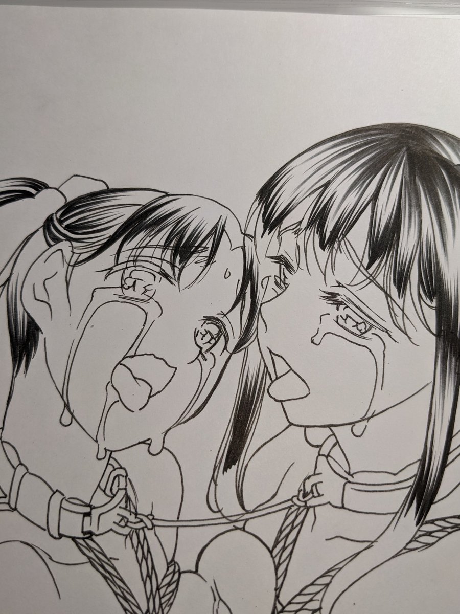 すみません。
本当なら『茉里香さん』の仕上げを優先させなきゃなんですけど、ちょっとカラー何枚か描かせて下さい💦💦
🙇🙇🙇 https://t.co/4BNw6rQsYC