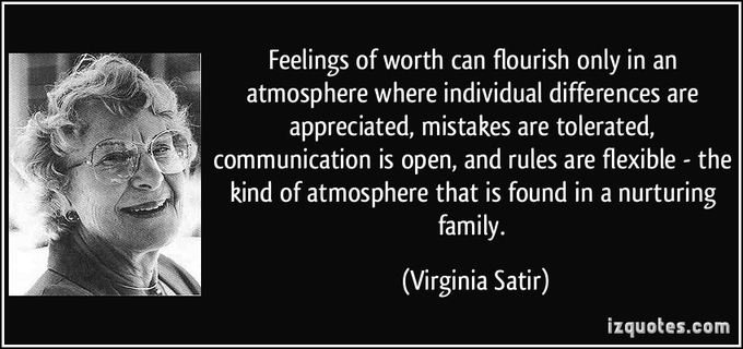 Virginia Satir was an American author and psychotherapist, recognized for her approach to family therapy. Her pioneering work in the field of family reconstruction therapy honored her with the title "Mother of Family Therapy". Wikipedia
Born: June 26, 1916, Neillsville, Wisconsin, United States
Died: September 10, 1988, California, United States