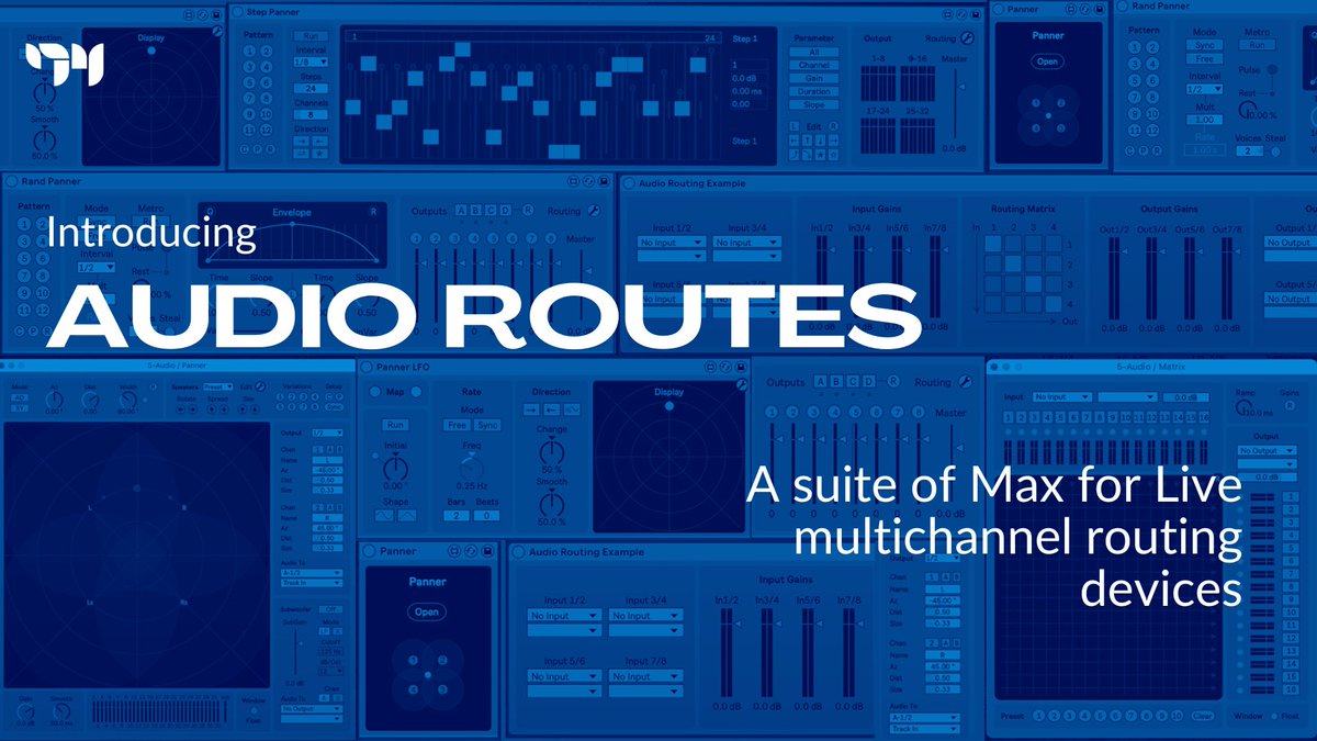 Audio Routes is a set of Max for Live devices and example sets that greatly enhance the audio routing capability of Ableton Live. Download and learn more about Audio Routes here: maxforlive.com/library/device…
#sounddesign #maxmsp #maxforlive #abletonlive