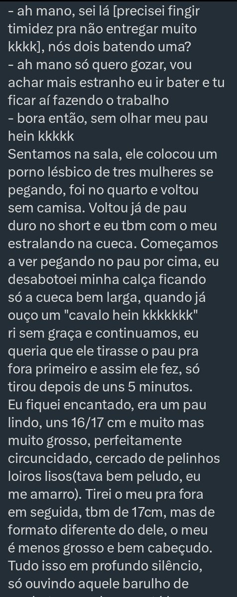 eroscontosofc's tweet photo. O GOSTO DE MACHO

(Novinho x Novinho)
(Recebidos da DM)

Gosta dos nossos contos e confissões? 😝 Deixa seu LIKE, RT e COMPARTILHA com seus amigos. Ajude o perfil a se manter ativo, passivo, versátil ou transcendental. 🌚 

Parte 1 https://t.co/d4ZbU13UdI